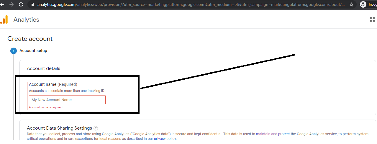 Google Analytics Account Set Up