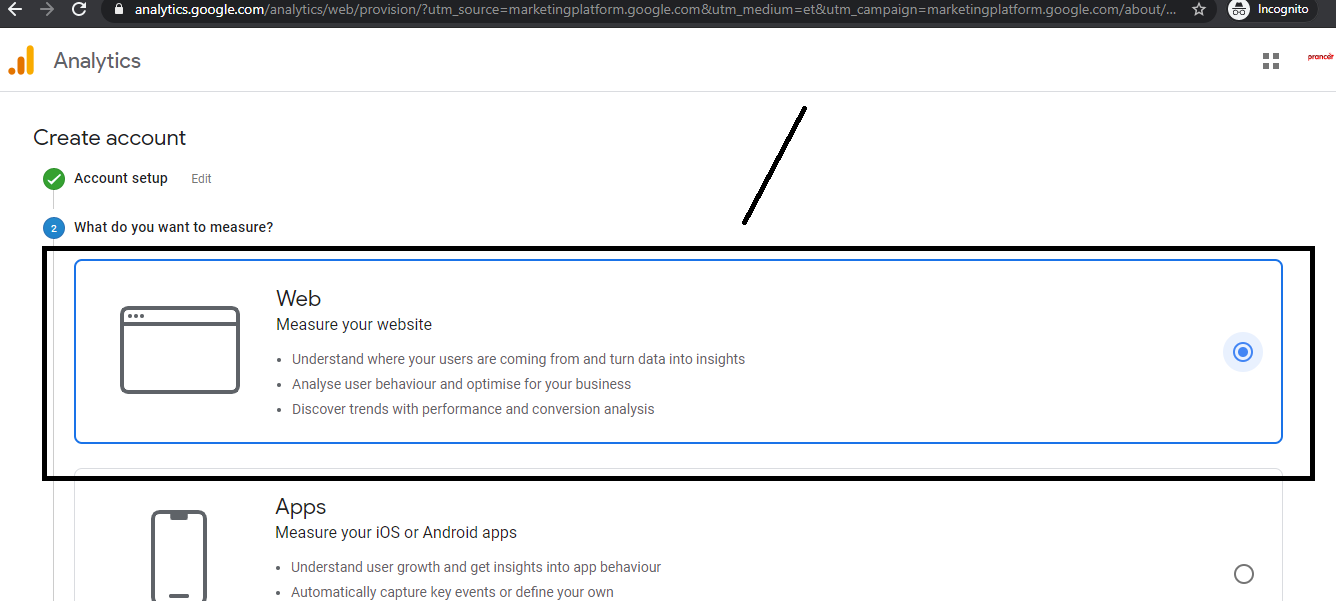 Google Analytics Set Up